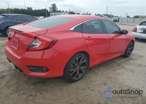 2021 Honda Civic Sport из США, поврежденный, VIN 2HGFC2F82MH556341